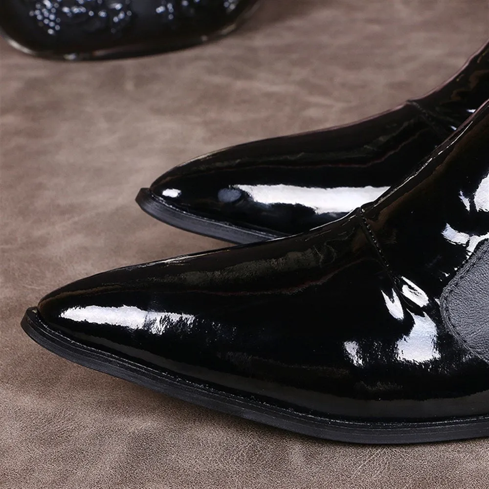 Men Pointed Two Tones Oxford Shoes