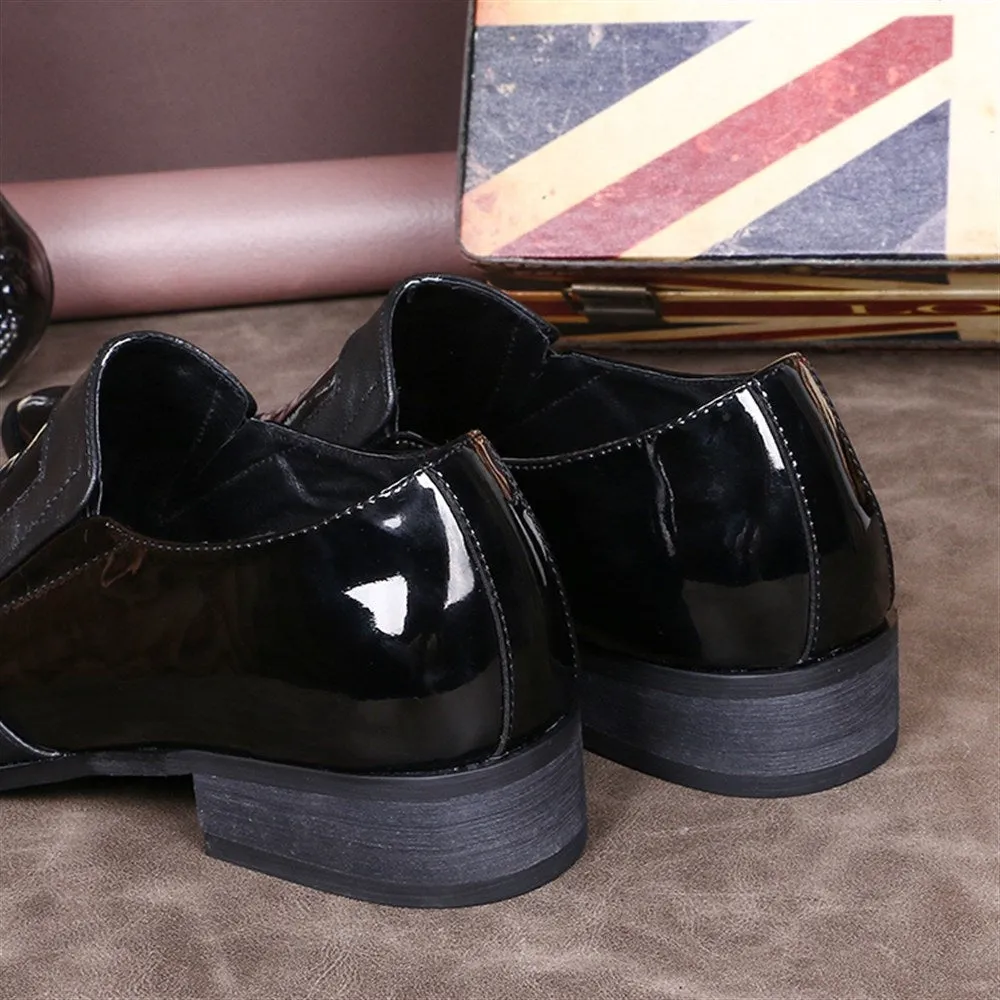 Men Pointed Two Tones Oxford Shoes