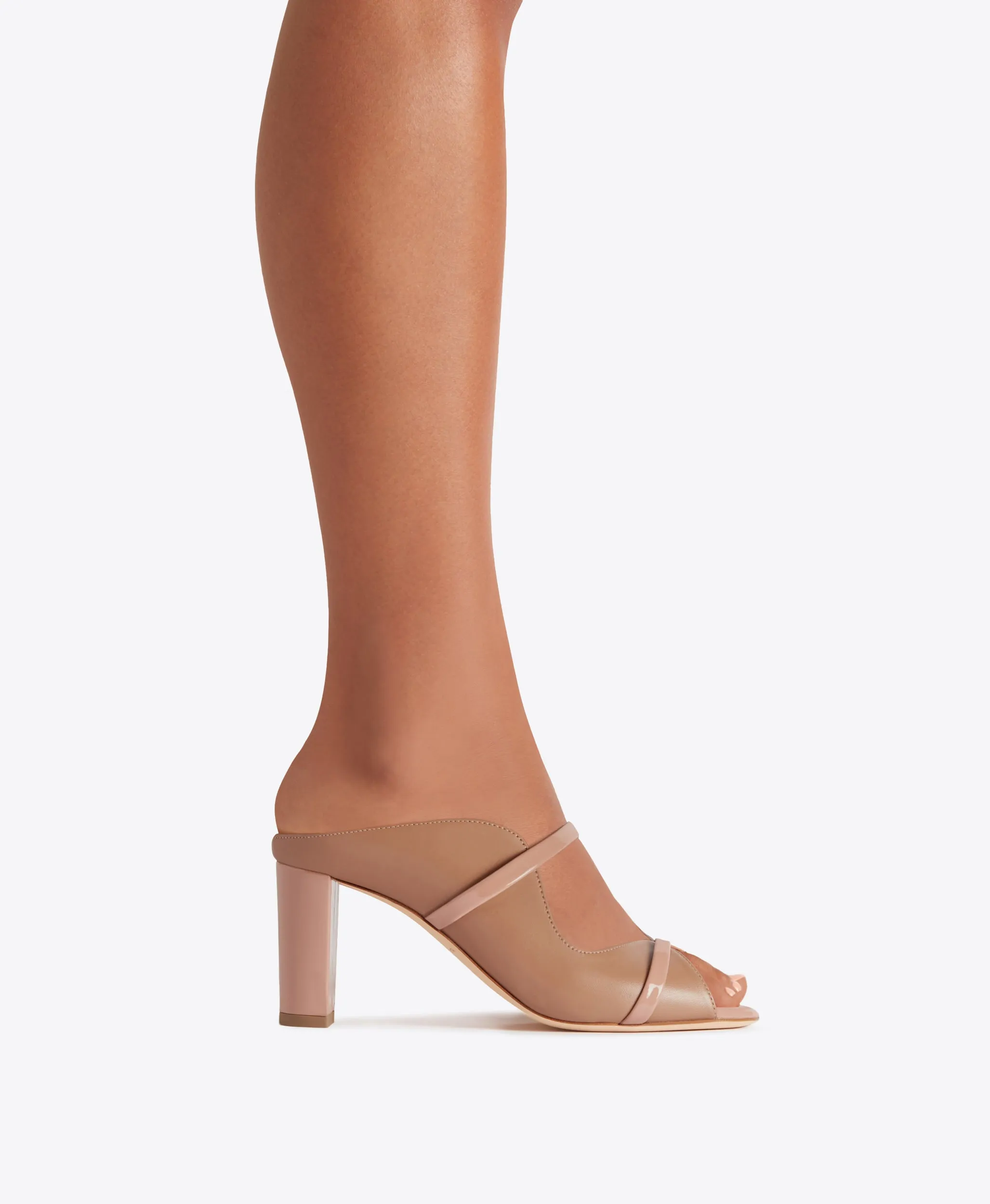 Norah 70 Blush Leather Sandals
