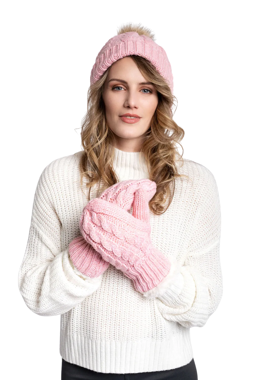 Pink - Cozy Lined Hat