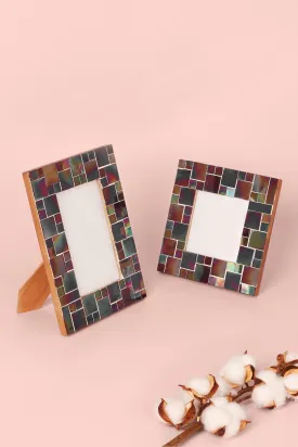 Rainbow Mosaic Effect Stylish Photo Frames
