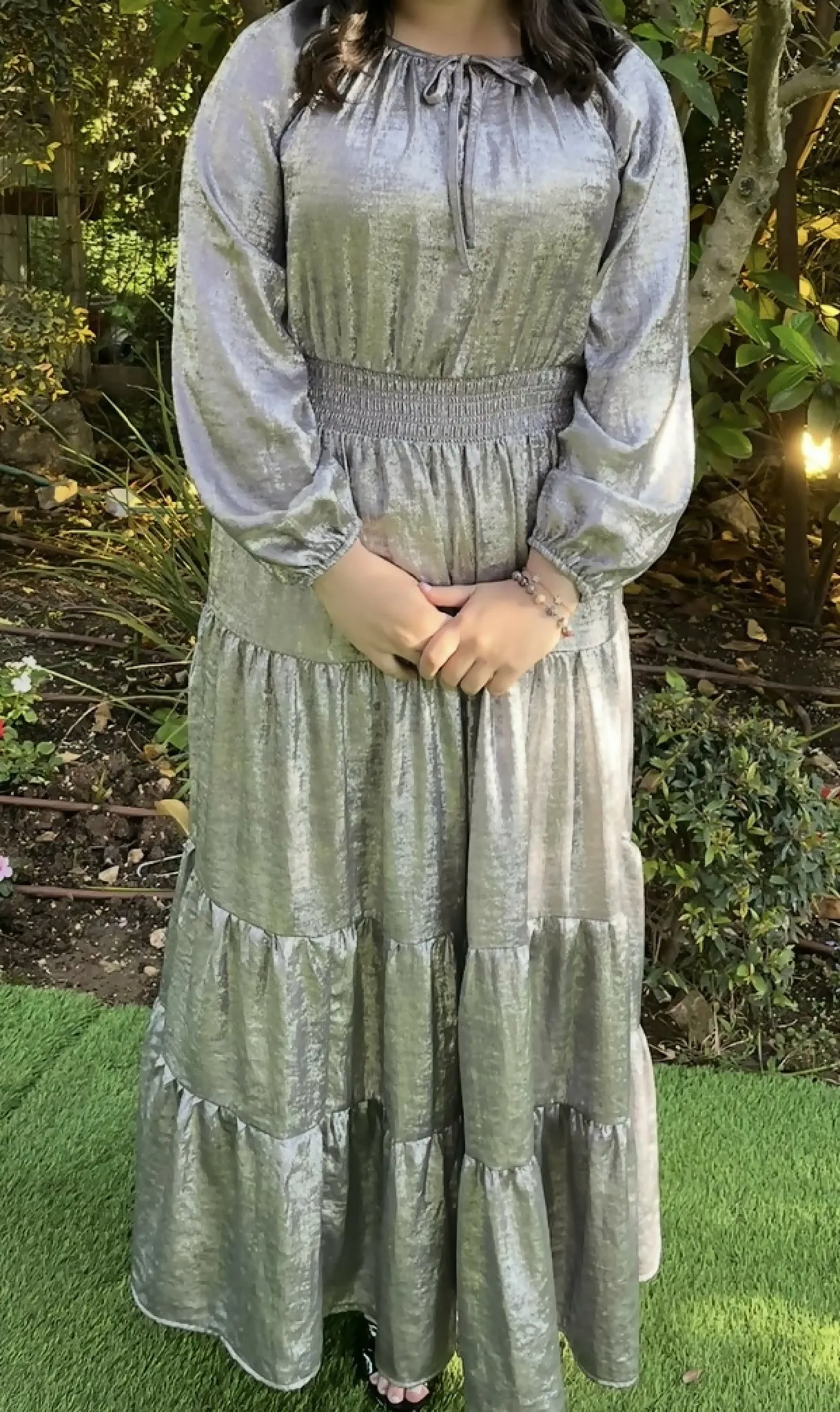 Silver Casual Gown