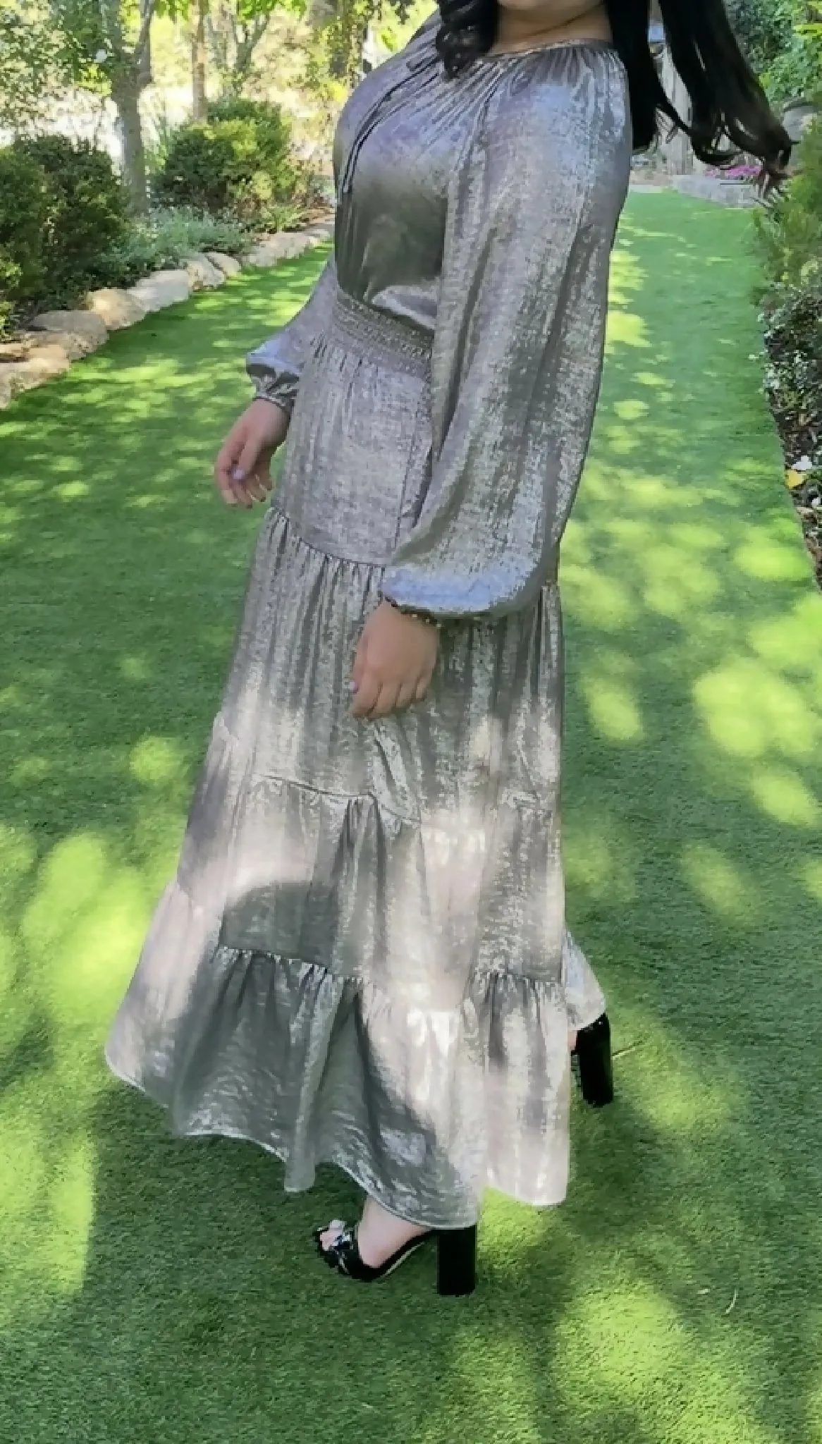 Silver Casual Gown