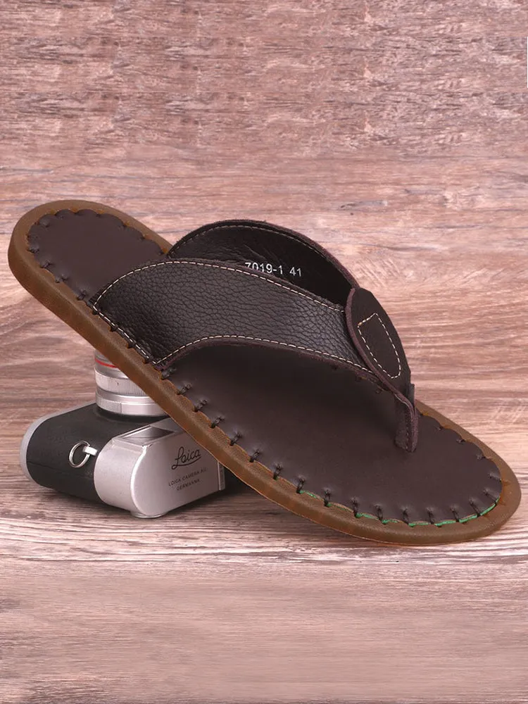 Soft Sole Breathable Leather Sandals