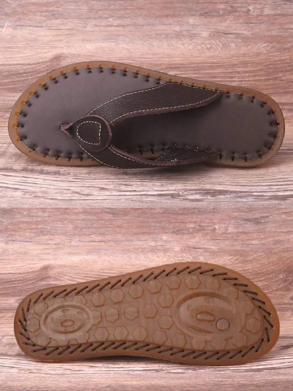 Soft Sole Breathable Leather Sandals