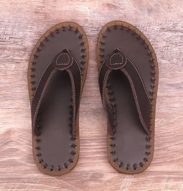 Soft Sole Breathable Leather Sandals