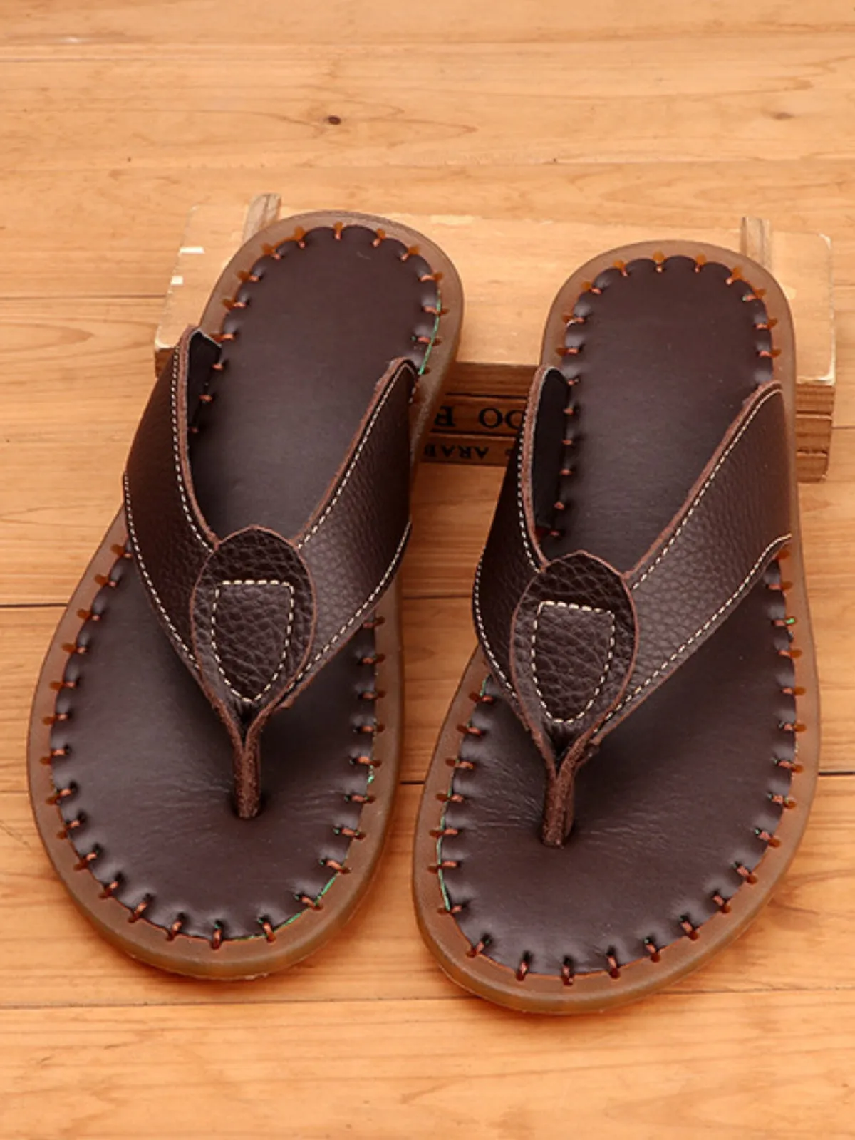 Soft Sole Breathable Leather Sandals