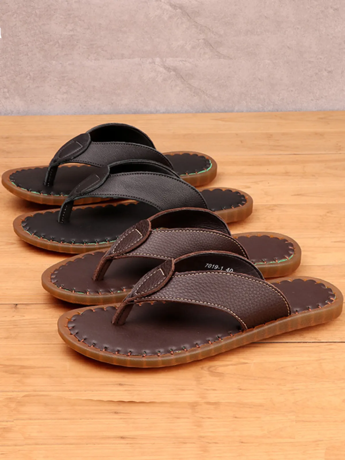 Soft Sole Breathable Leather Sandals