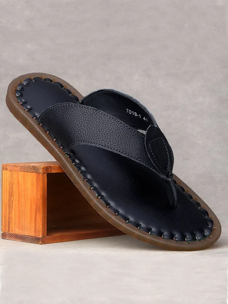 Soft Sole Breathable Leather Sandals