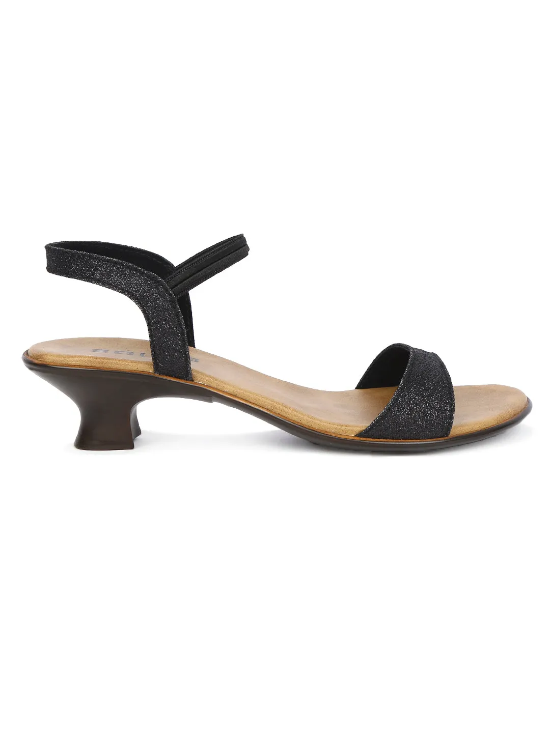SOLES Classic Black Heels Sandals - Timeless Elegance for Any Outfit