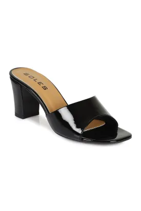 SOLES Women  Black Heels