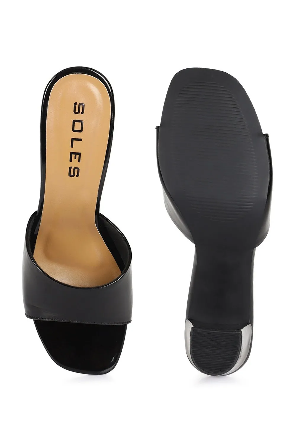 SOLES Women  Black Heels