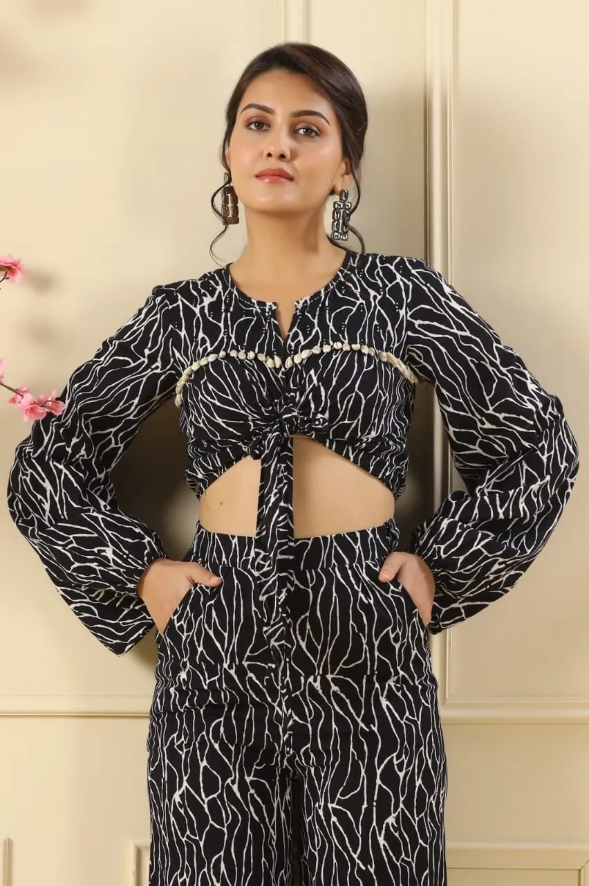 Stylish Black Co-ord Set