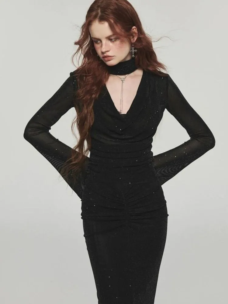 Stylish V-neck fishbone suit【s0000004111】