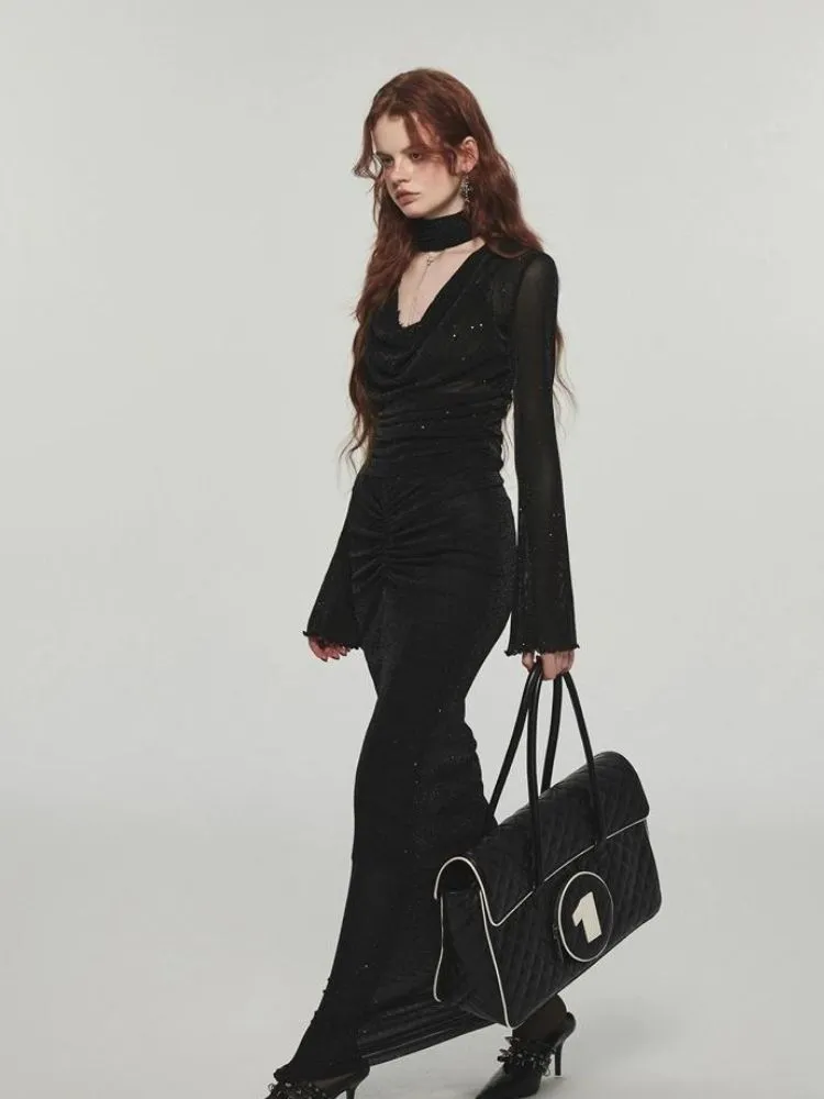 Stylish V-neck fishbone suit【s0000004111】
