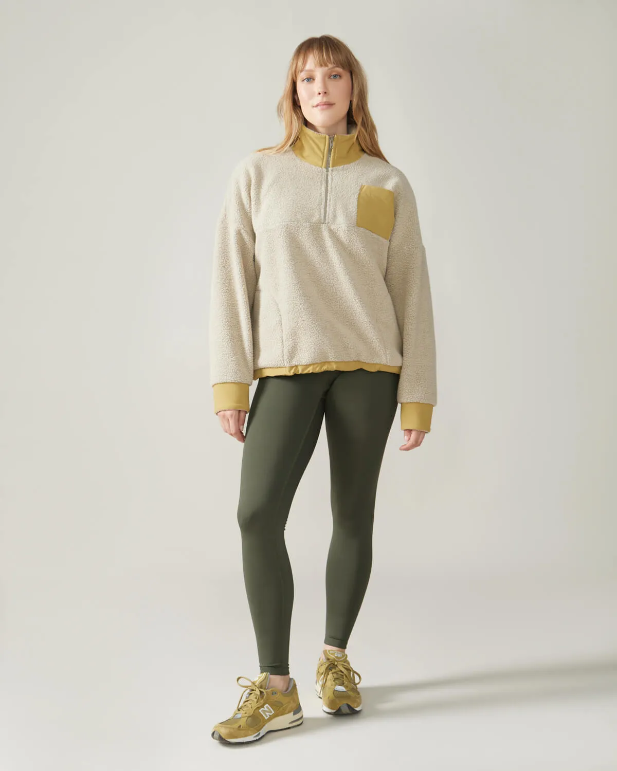 Sutton Polar Fleece Pullover - Pearl Oatmeal