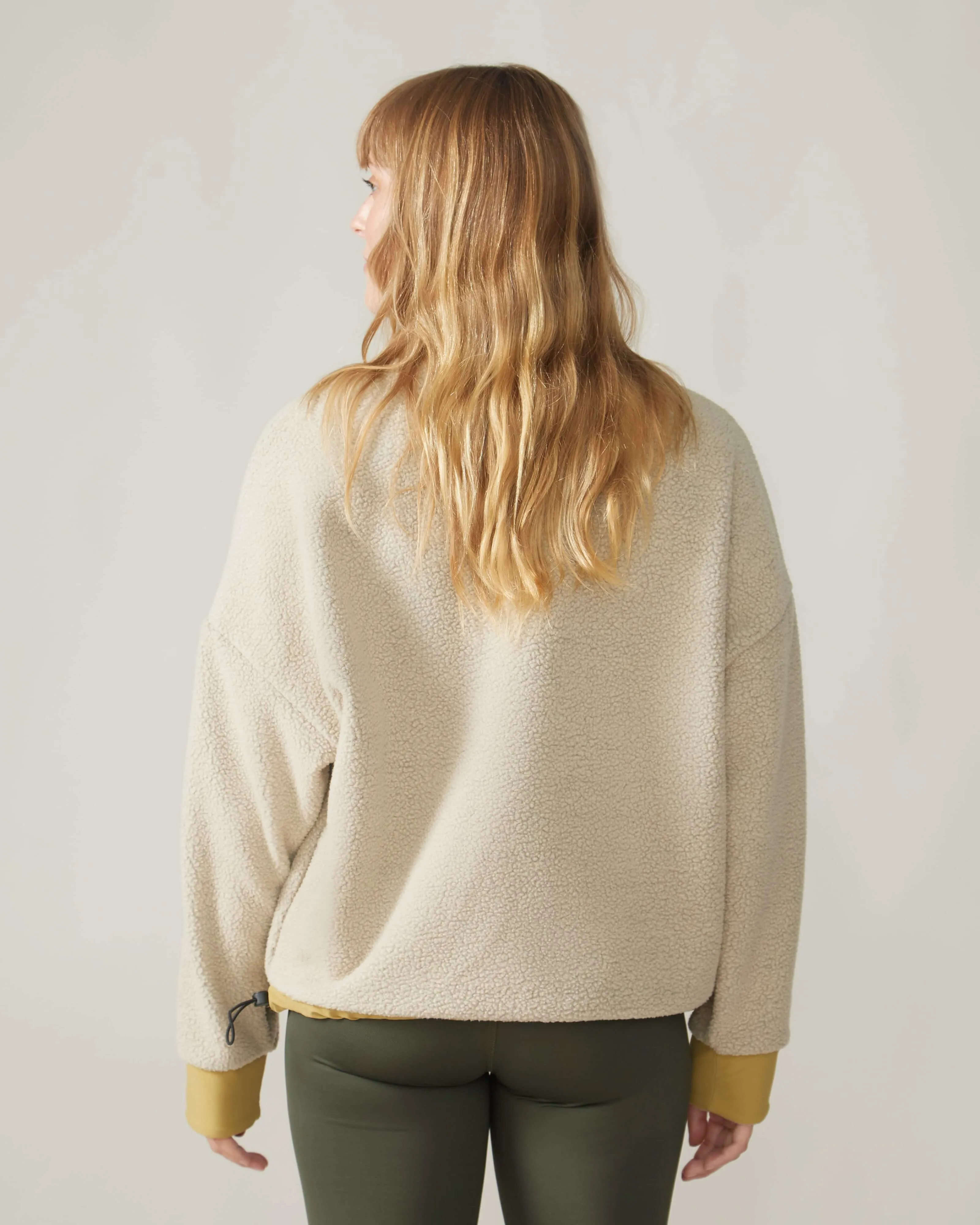 Sutton Polar Fleece Pullover - Pearl Oatmeal