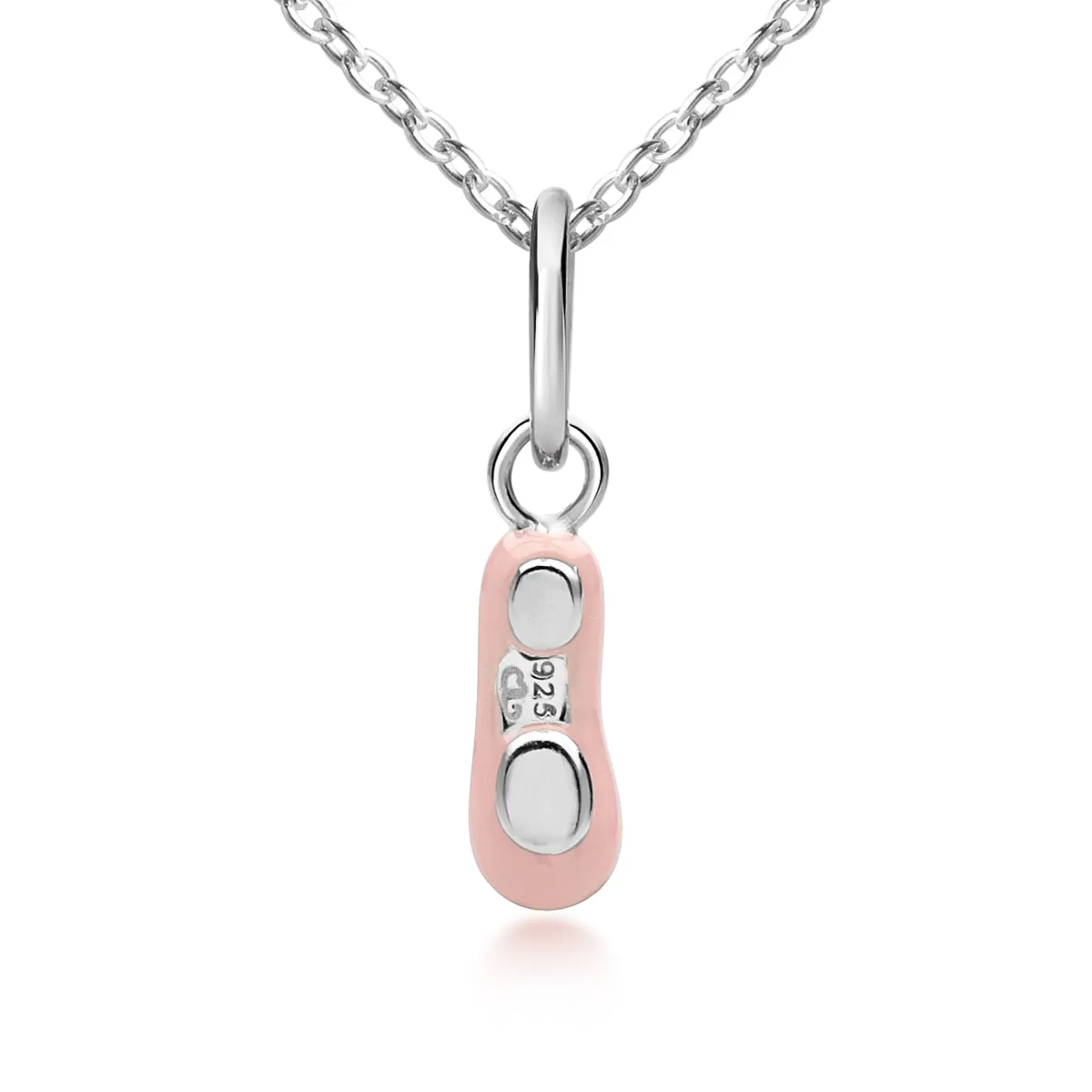 Tiny Dancer Ballet Slipper Necklace - Sterling Silver