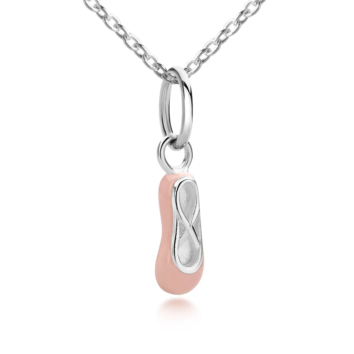 Tiny Dancer Ballet Slipper Necklace - Sterling Silver