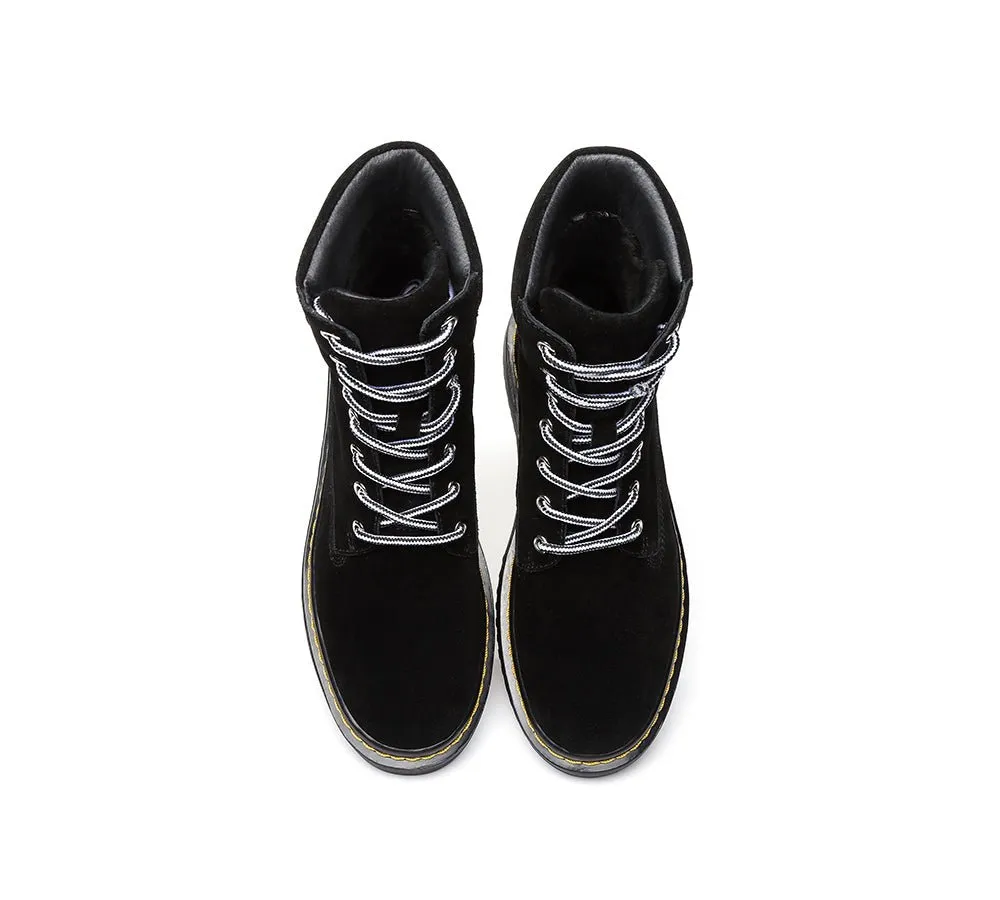 Women Explorer Chunky Lace Up Boots