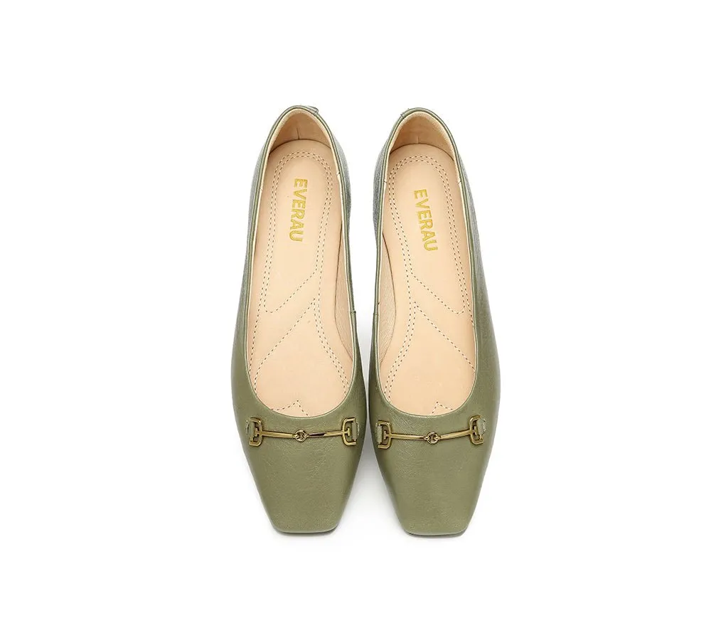 Women Leather Ballet Flats Olivia