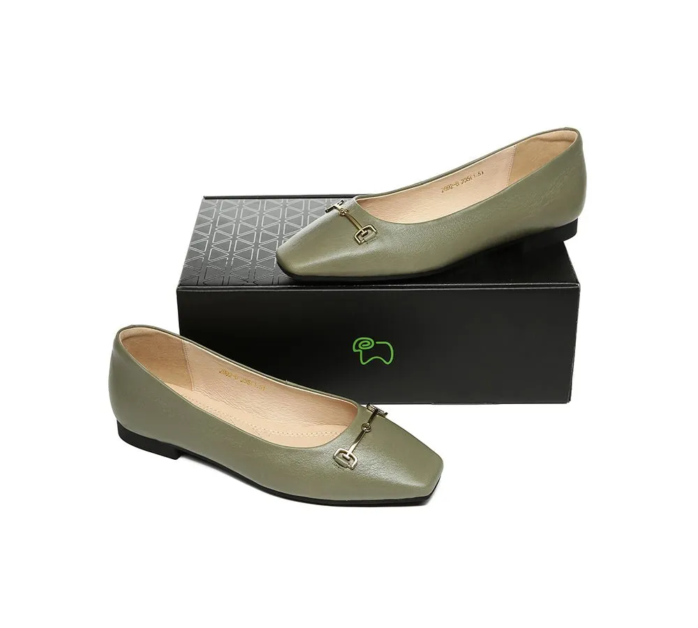 Women Leather Ballet Flats Olivia