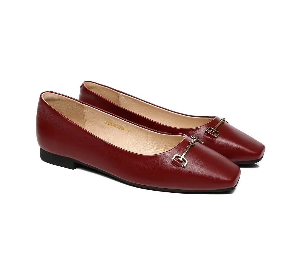 Women Leather Ballet Flats Olivia