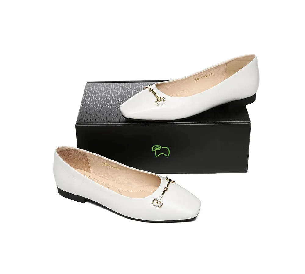 Women Leather Ballet Flats Olivia