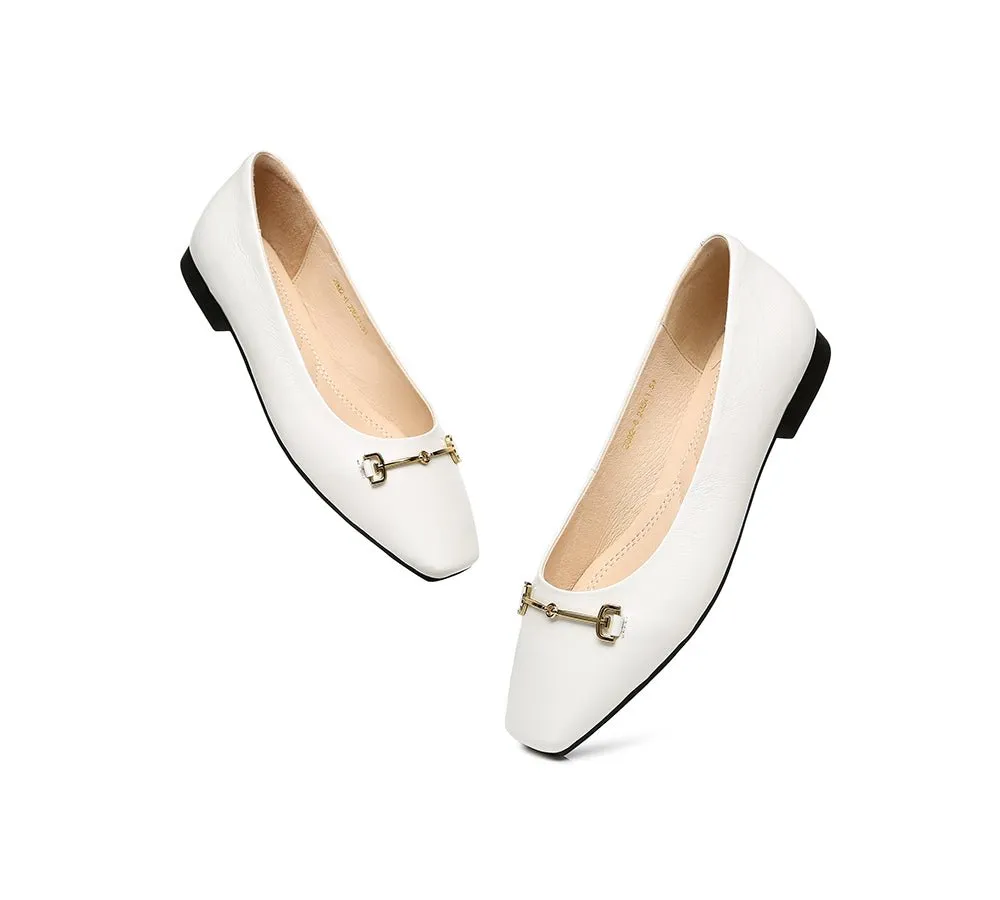 Women Leather Ballet Flats Olivia
