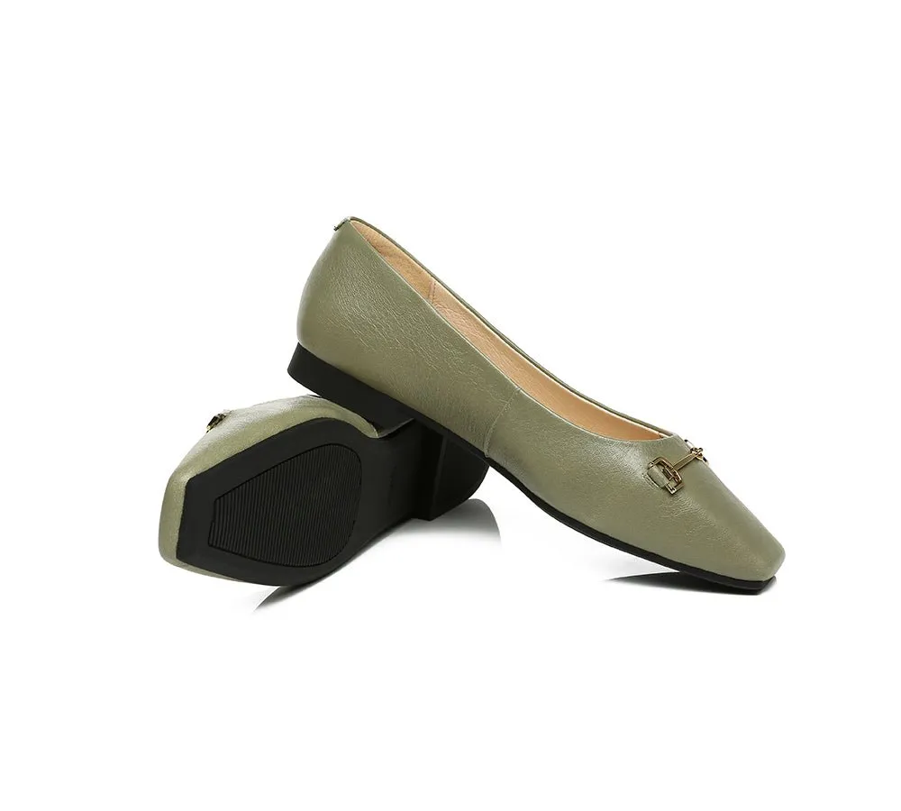 Women Leather Ballet Flats Olivia