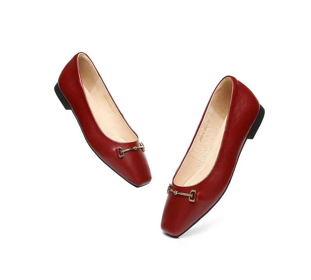 Women Leather Ballet Flats Olivia