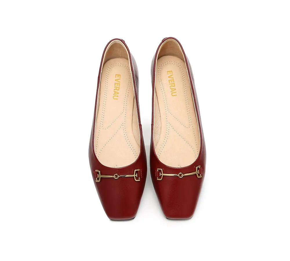 Women Leather Ballet Flats Olivia