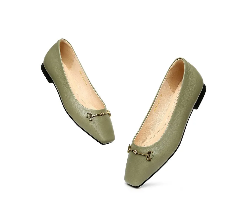 Women Leather Ballet Flats Olivia