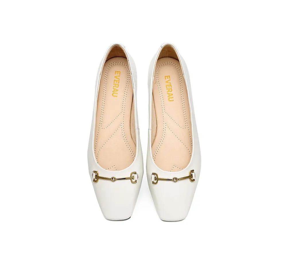 Women Leather Ballet Flats Olivia