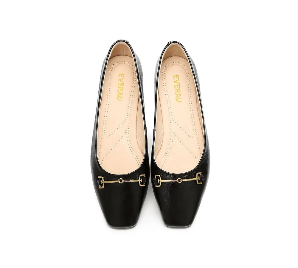 Women Leather Ballet Flats Olivia