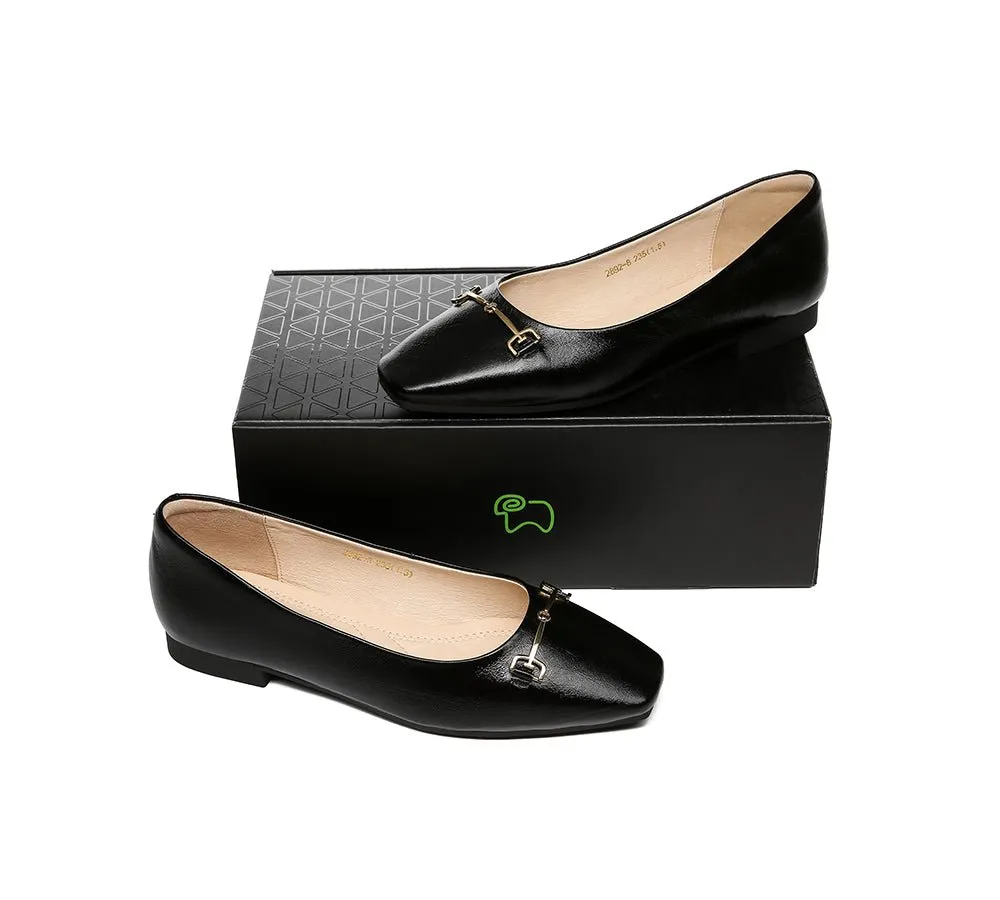Women Leather Ballet Flats Olivia