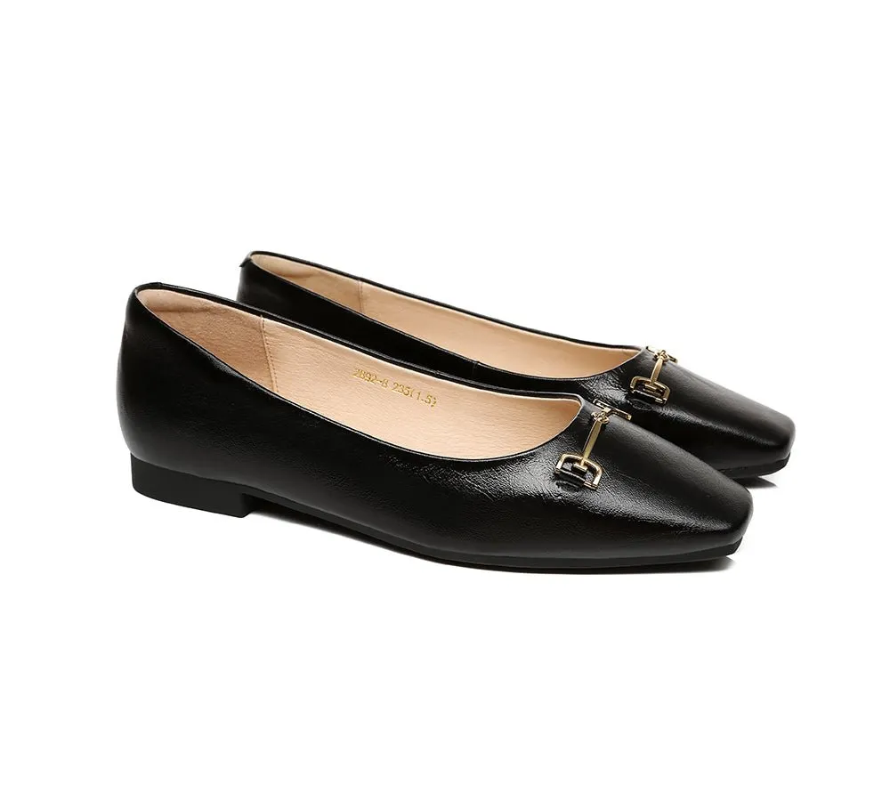 Women Leather Ballet Flats Olivia