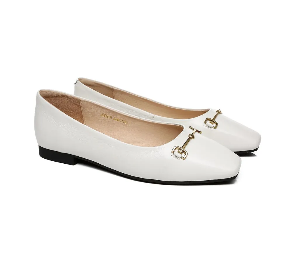 Women Leather Ballet Flats Olivia