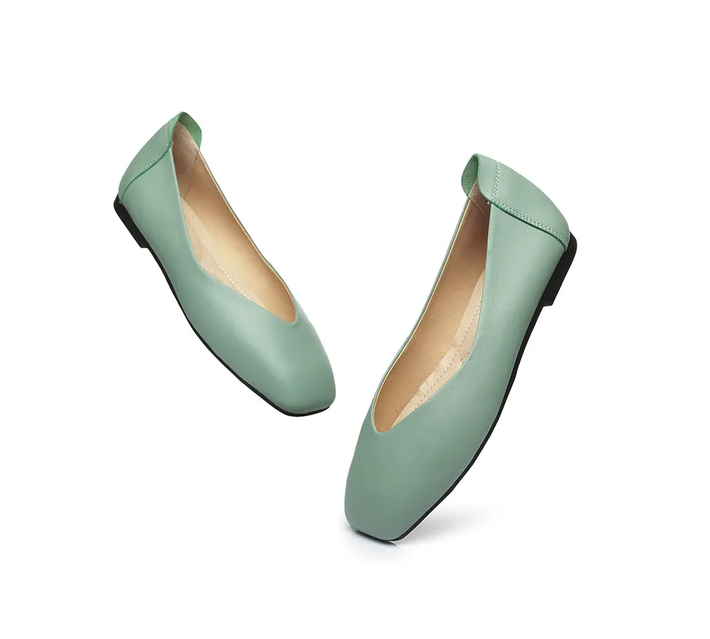 Women Leather Flats Linda
