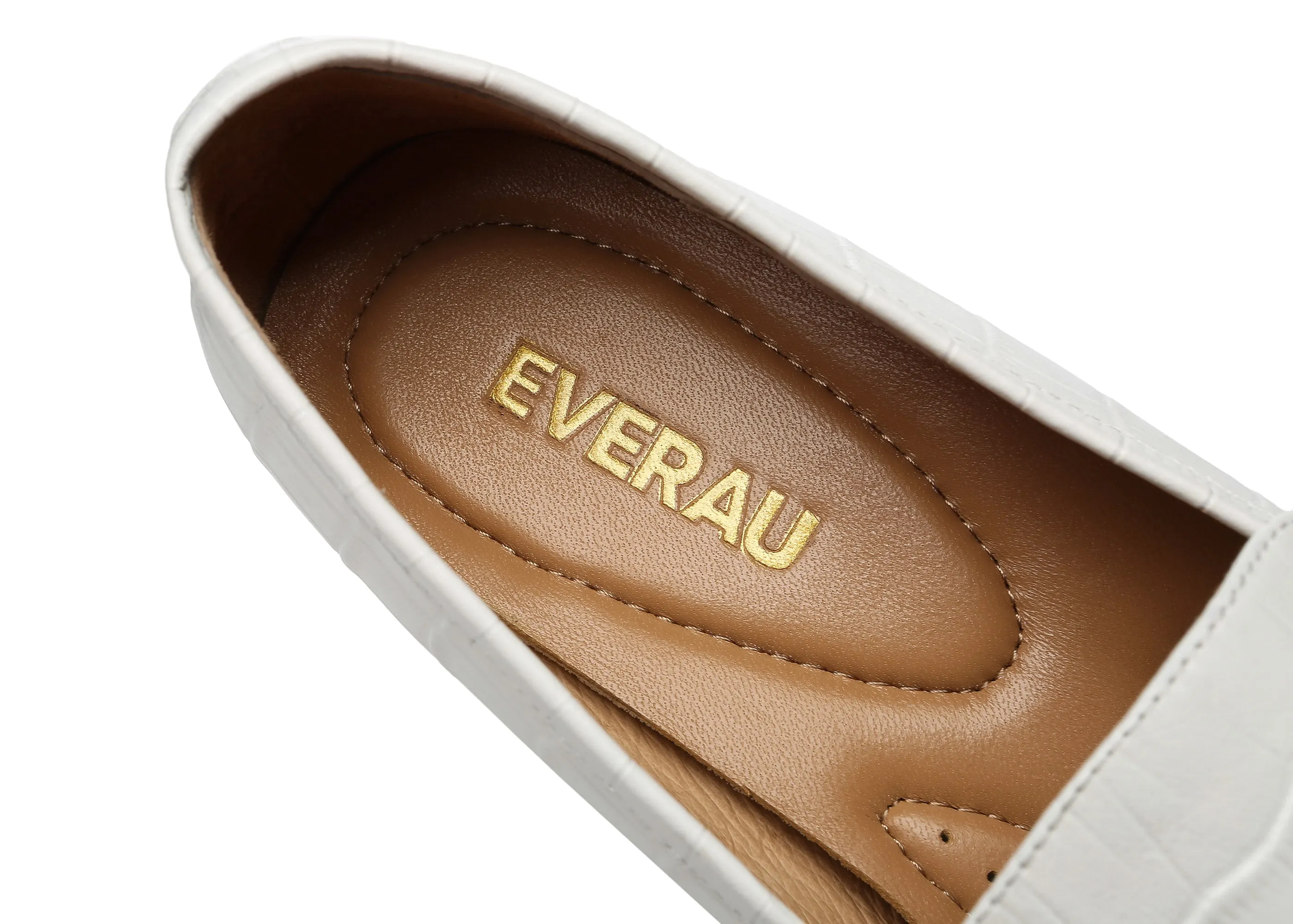 Women Leather Low Block Heels Lorna