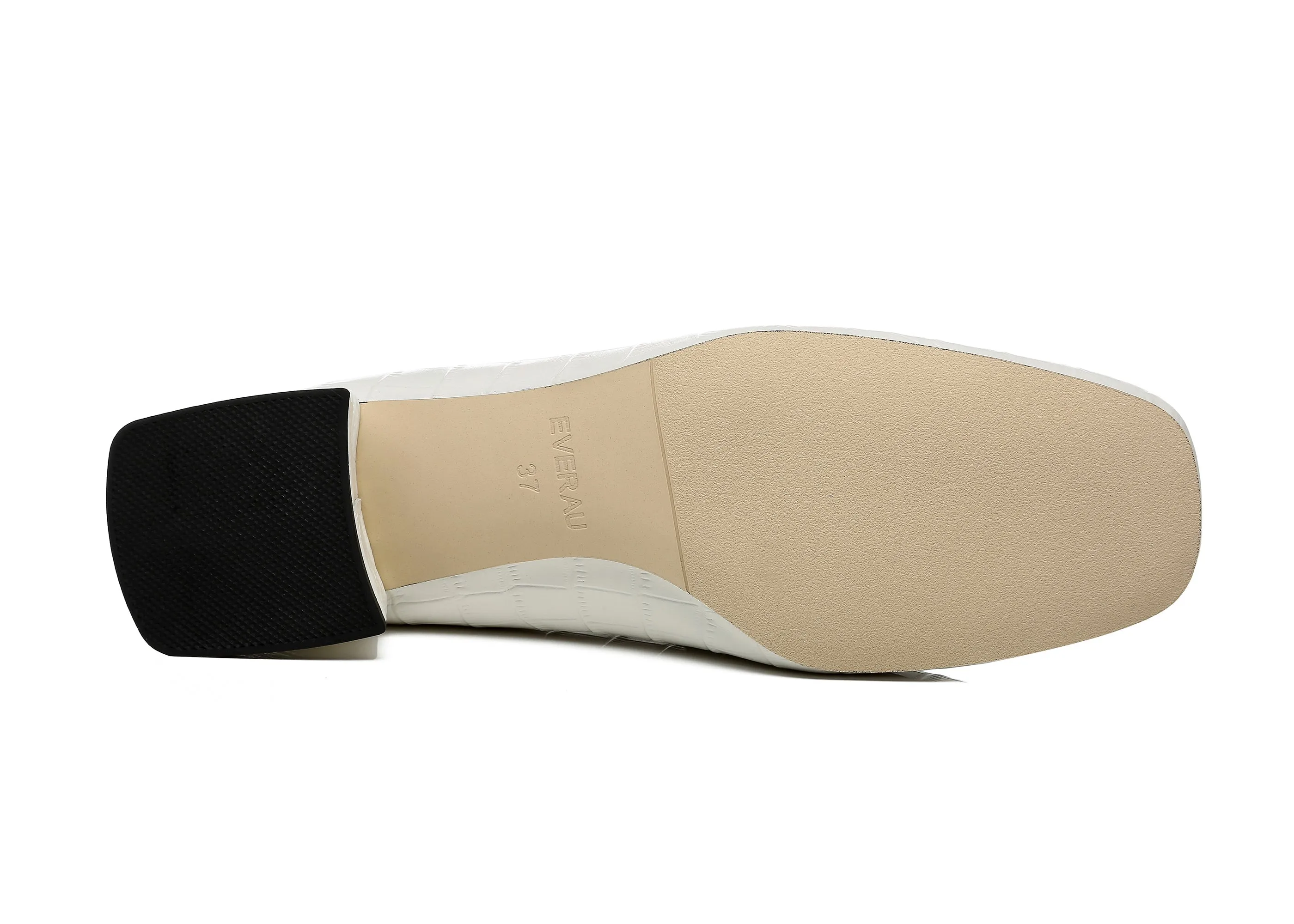 Women Leather Low Block Heels Lorna